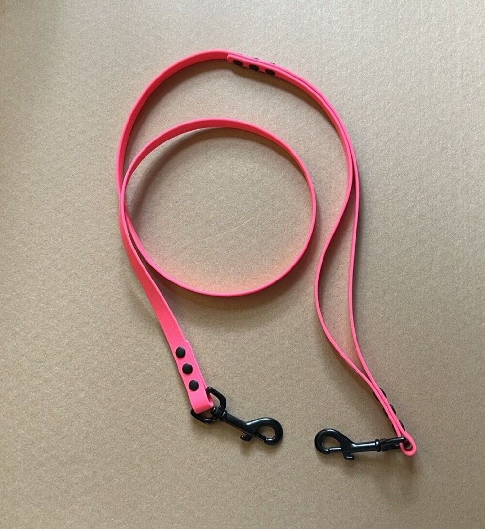 4’ Biothane Hands Free Dog Leash w/ traffic control handle - 5/8" width USA Made